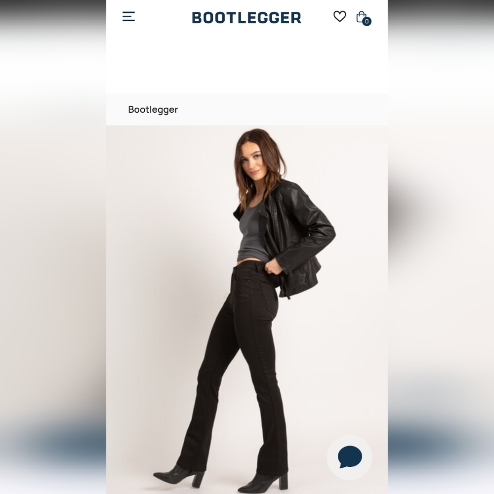 Bootlegger Never Fade High Rise Curvy Slim Boot Jeans Sz W29 L33 Black